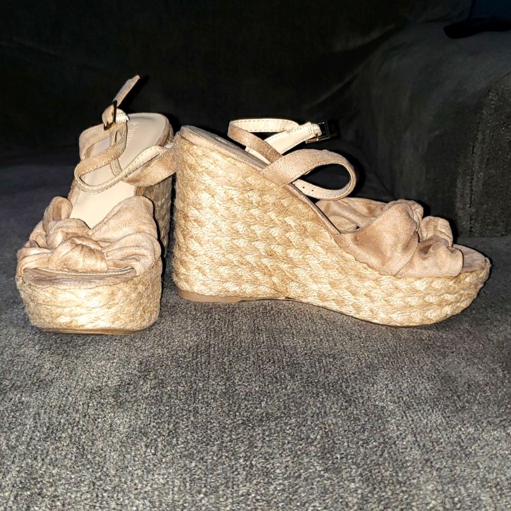Wedges (MissLola) , 7, beige
